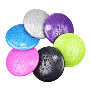 Inflated Stability Wobble Cushion with Pump Exercise Fitness Seat Massage Balance Disc