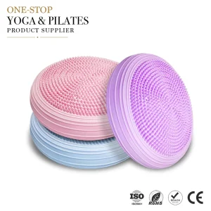 Inflated Yoga Wobble Cushion Balance Pad for Stability Training, Home Gym and Yoga Studio Use