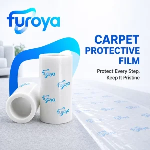 Interior Surface PE Soft Plain Protection Film 60cm Width Machine Grade for Carpet Installation and Construction Finishing
