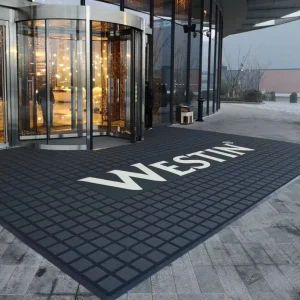 Interlock Modular Commercial Mat with Carpet Entrance Exit Doormat for Home Hotel Office Outdoor