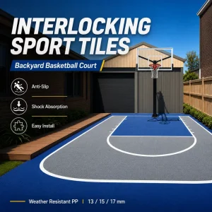 Interlocking Futsal Flooring Anti-Slip PP Sports Court Tiles