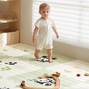 Interlocking Non-toxic Formaldehyde-free IXPE Foam Cushioned Eco-Friendly Pet-Friendly Home Floor Mat Thickened Baby Crawling