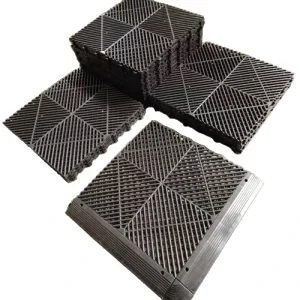 Interlocking Oil-Resistant Garage Floor Tiles for Industrial Plant Flooring