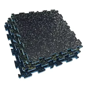 Interlocking Rubber Floor Mat, 15mm or 20mm Thick, Anti-Slip Safety Mat for Indoor Use