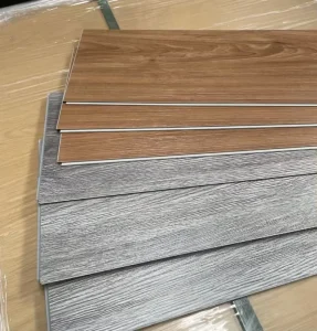 Interlocking SPC Vinyl Flooring Eco Friendly Waterproof Anti Slip Wood Look Planks Click Installation for Residential Commercial