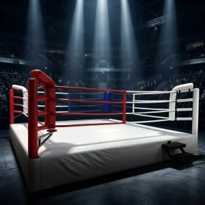 International Standard Competition Boxing Ring Elevated Steel Frame Muay Thai Kickboxing Training Ring