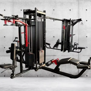 Iron 8-Station Multifunction Commercial Gym Machine with Pin-Load Weight Selection