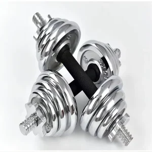 Iron Chrome Adjustable Dumbbell Set 15KG 20KG 30KG 50KG