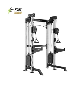 Iron Dual Pulley Cable Crossover Functional Trainer for Commercial Gyms