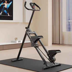 Iron Non Foldable Multi functional Stair Stepper with Air Resistance Compact Design for Home Use Incline Trainer