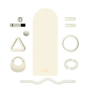 Iron and Silicone Fitness Set: Tri Dumbbells, Pilates Ring, Ankle and Wrist Weights, Multicolor