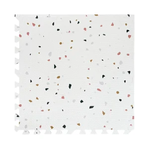 Ivory Terrazzo Soft Non-Toxic EVA Puzzle Play Mat 120 x 180 cm