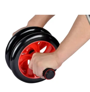 J-145 Steel and EVA Abdominal Wheel Roller with Mat for Core Strength Training