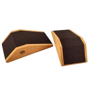 JM011-T MS High-Density Cork Yoga Block Non-Slip Heel-Elevated Wedge for Calf Raises