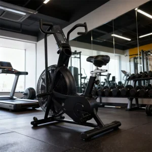 JS08 Commercial Air Resistance Indoor Cycling Bike Stainless Steel Digital Monitor