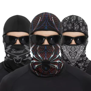 JW-170 Men’s and Women’s Summer Ice Silk Headband Breathable Bicycle and Motorcycle Riding Mask Wind and Dust Proof for Cycling