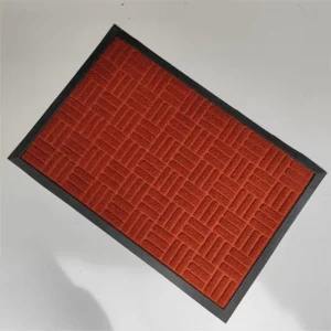 Jacquard Non-Slip Washable Rubber Floor Mat Puzzle Pattern Dustproof Entrance
