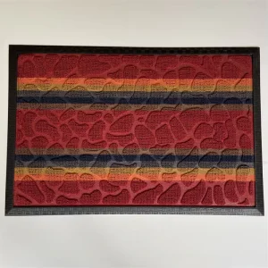 Jacquard Puzzle Oriental-Style Washable Rubber Outdoor Door Mat