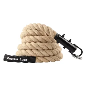 Jute Battle Rope 38mm 50mm for Arm Strength, Cross Fitness, and Climbing Training