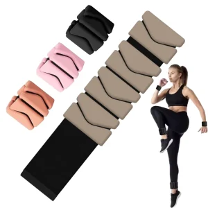 K-Shape Adjustable Silicone Ankle Weights for Yoga, Pilates, and Sports