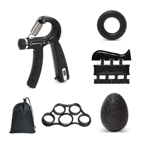 K1777060 Five-Piece Steel Adjustable Counting Hand Grips Set for Finger Rehabilitation