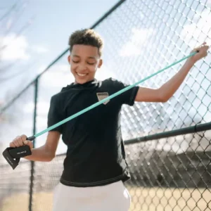 KSE TPE Resistance Bands for Baseball Training Durable Eco friendly Safety Wrist & Arm Strength Training Band Black 80 1M