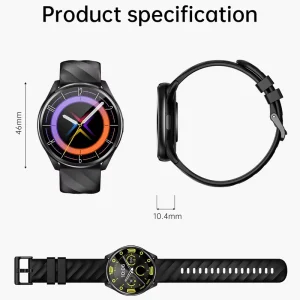 KT77 Bluetooth Calling Smartwatch, Waterproof Sports Fitness Watch with Heart Rate Monitor and Voice Assistant
