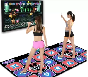 Kids Electronic Dance Mat USB Light-Up Double Dance Floor Mat