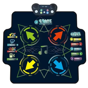 Kids Electronic Dance Mat with LED Lights and Music