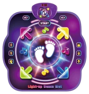 Kids Electronic Music Bluetooth Dance Mat with LED Lights Interactive Educational Music Game Toy