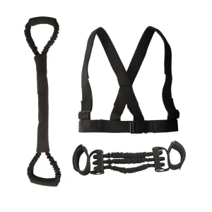 Kids Fitness Band Set for Strength Training, Boxing, and Stretching with Resistance Band and Pull Rope