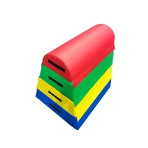 Kids Four-Section Pommel Horse Multi-Function Gymnastics Soft Vaulting Jump Box