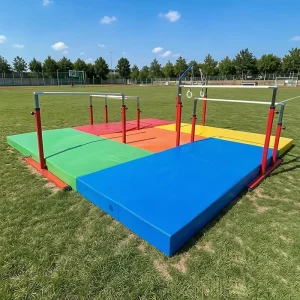 Kids’ Home Gymnastics Combination Set with Adjustable Horizontal Bar