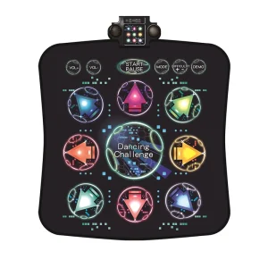 Kids LED Electronic Dance Pad Music Dance Game with Rhythm Mixer