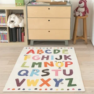 Kids Picnic Play Mat, Baby Toddler Crawl Carpet, Cartoon Rug for Living Room and Playroom