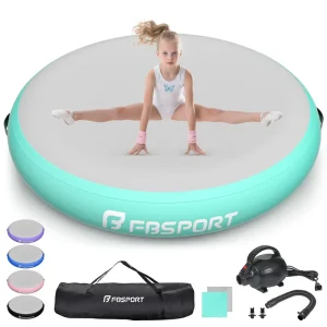 Kids and Adults Gymnastics Round Exercise Mat DWF Inflatable Mattress Sport Air Track