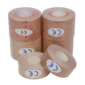 Kinesiology Sports Athletic Muscle Non-Woven Bandage Tape Rolls, Skin Color