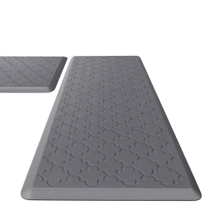 Kitchen Anti-Fatigue Floor Mat Factory Direct Thickened Long-Strip PVC Solid-Color Modern Minimalist Entryway Rug