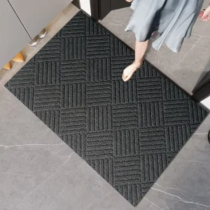 Kitchen Floor Mat Wipe-Clean Dirt-Proof Doormat for Entryway and Home Use