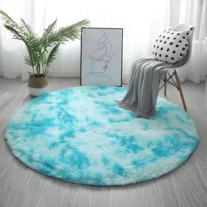 Kitchen Round Floor Mat Wipe-Clean Dirt-Proof Doormat Entryway Doorway Carpet Home Use