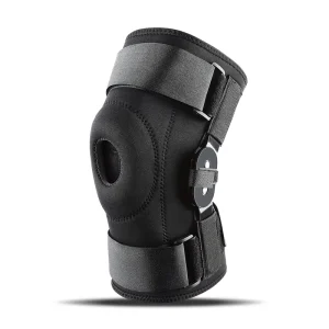 Knee Brace with Side Stabilizers and Patella Gel Pads for Running and Workouts