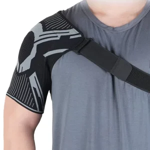 Knitted Compression Shoulder Brace Support for Gym and Fitness Training