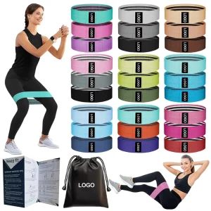 Knitted Fabric Resistance Loop for Hip Training, Pilates, Yoga, and Dance