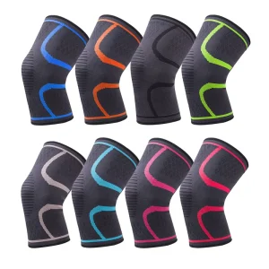 Knitted Nylon Knee Pads for Badminton, Running, Hiking and Winter Outdoor Activities