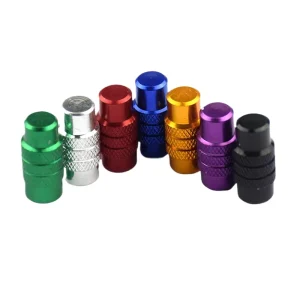 Knurled Aluminum Alloy Presta Valve Caps French Type Bicycle Tire Stem Dust Covers for Road Mountain Bike