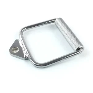 Knurled-Grip Stirrup Single D Cable Row Handle