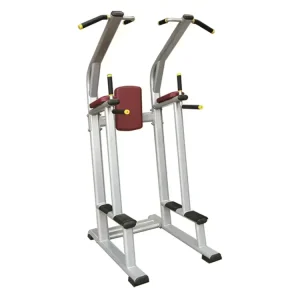 L1043 Plate-Loaded Steel Vertical Knee Raise Dip and Chin-Up Station for Leg Workout