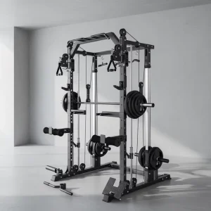 LC JP04 Commercial Gym Equipment Smith Machine Multi Power Rack Heavy Duty Stainless Steel Strength Training Machine