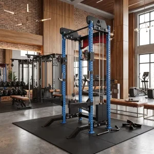 LC JR 2000A Commercial Stainless Steel Gym Equipment Trainer Cable Crossover Machine Set Chest Legs Back Core Muscle