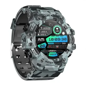 LC21 Smart Watch with Flashlight Compass 1.32″ Screen IP68 Waterproof Heart Rate Monitor and Fitness Tracker